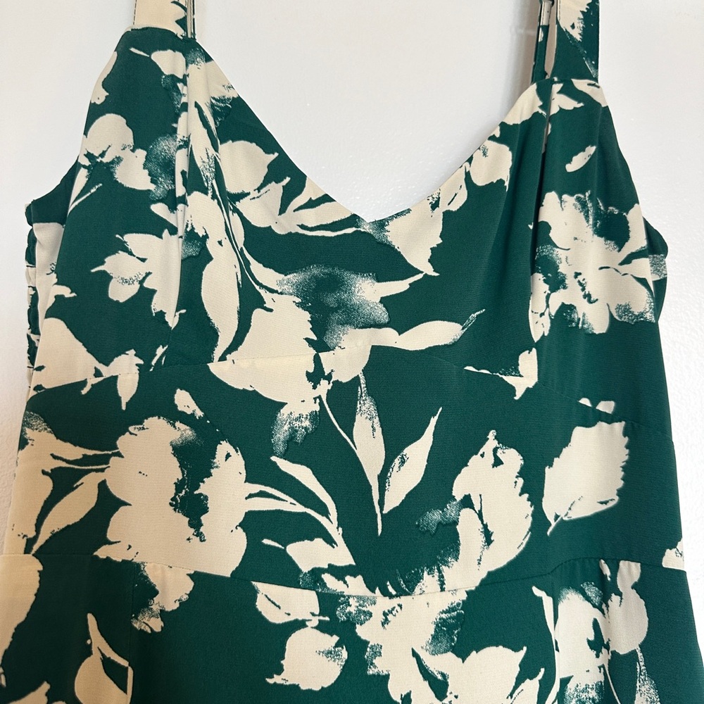 Abercrombie & Fitch Ruffle Tiered Maxi Dress, Green, Size S - Picture 9 of 10